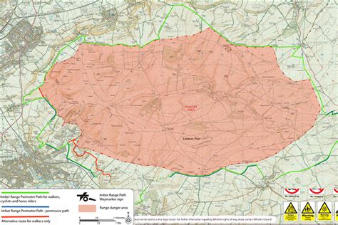 Salisbury Plain: Imber Range Perimeter Path (accessible version) - GOV.UK