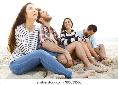 Multicultural Group Friends Beach Having Fun Stock Photo (Edit Now) 386333560