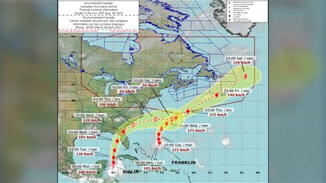 Franklin devient le premier «ouragan majeur» de la saison 2023 dans l'Atlantique | Noovo Info