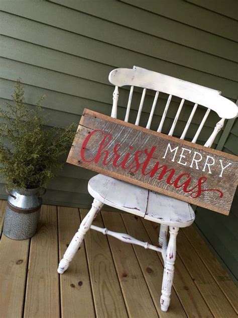 Reclaimed Barnwood Sign, Merry Christmas | Christmas wood, Christmas decorations rustic, Merry ...