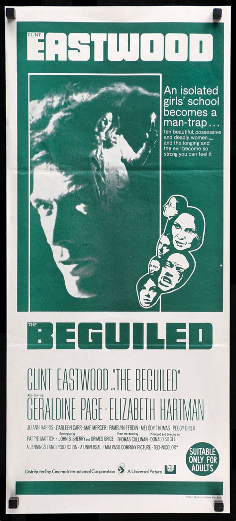 The Beguiled (1971) Original Australian Daybill Movie Poster - Original ...