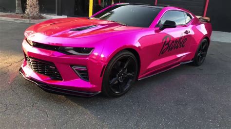 Chrome Pink Wrapped 2017 Camaro SS - YouTube