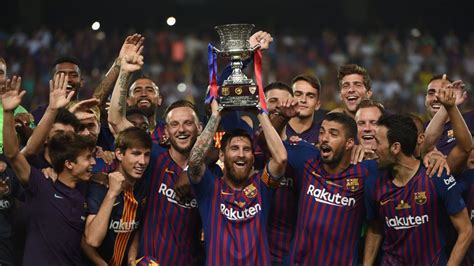 Lionel Messi breaks Barcelona trophy record with Spanish Super Cup title