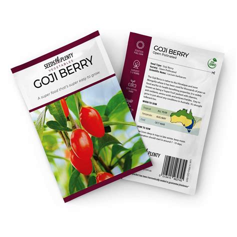 GOJI BERRY - | Buy Online at Seeds Of Plenty – Seeds of Plenty