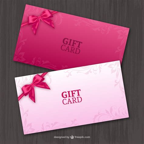 Free Vector | Pair of gift cards