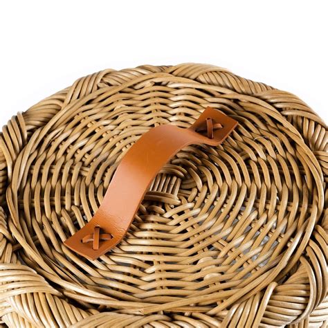 Small Round Wicker Laundry Hamper & Basket – The Basket Lady