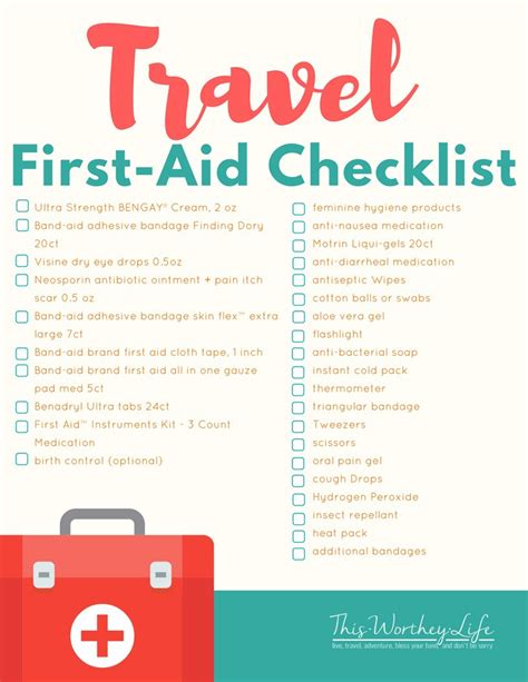 FREE Printable | DIY Travel First-Aid Kit with Printable Checklist