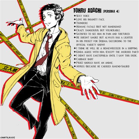 Oshi List - Tohru Adachi by chantilin on Newgrounds