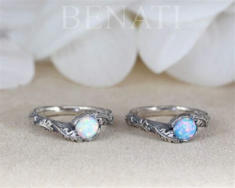 Silver Opal Wedding Rings | ubicaciondepersonas.cdmx.gob.mx