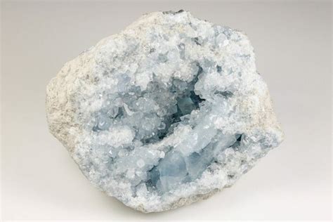 7.6" Very Sparkly Celestine (Celestite) Geode - Madagascar (#201486) For Sale - FossilEra.com