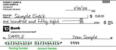 TD Bank NA Routing Number - Banks America