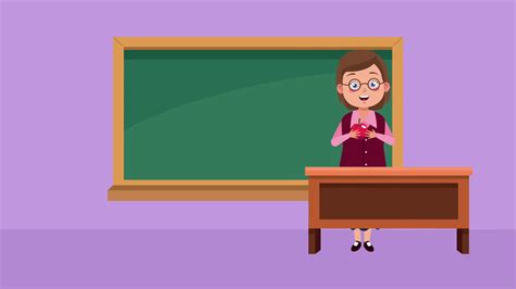 Female Teacher Character Animation With Stock Motion Graphics SBV ...