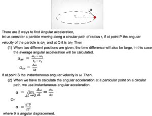 Formula for angular acceleration - Science Query