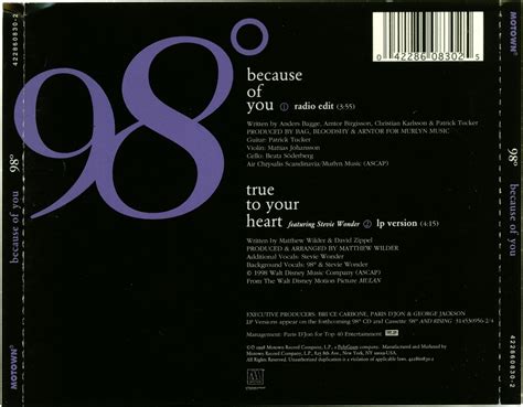 POP 'TIL YOU PUKE!: 98 Degrees - Because Of You - (CD Single) - 1998