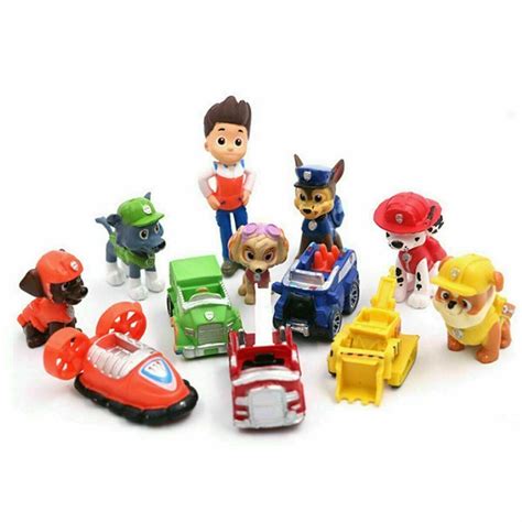 12 pcs Paw Patrol Ryder 6 Pups & 5 Vehicles Toy Figures Cake Toppers | #2071451879