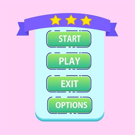 Premium Vector | Game button vector