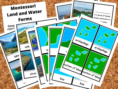 Montessori Land and Water Forms - Etsy