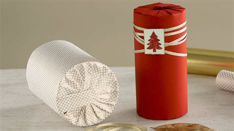 How to Wrap a Cylinder-Shaped Gift- Martha Stewart - YouTube