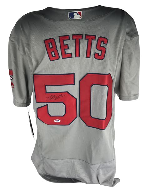 Lot Detail - Mookie Betts Signed Boston Red Sox Jersey (PSA/DNA)