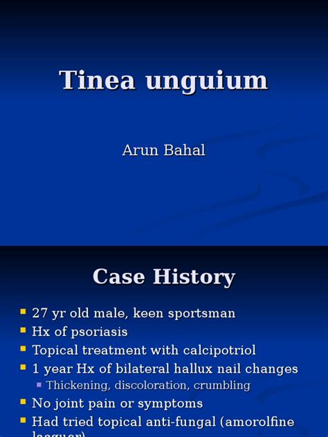 Tinea Unguium | PDF | Diseases And Disorders | Clinical Medicine