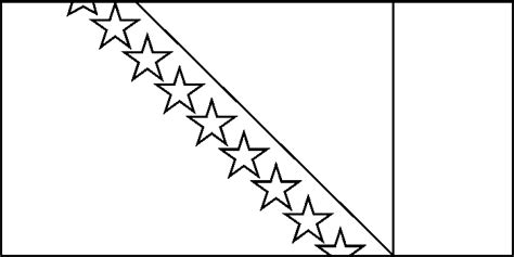 Bosnia and Herzegovina flag coloring picture