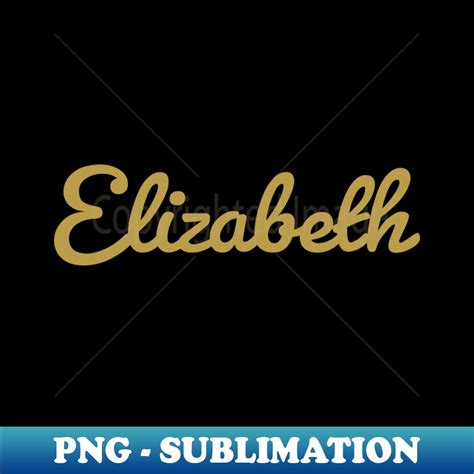 Elizabeth Cursive Script Typography Gold Text - High-Resolut - Inspire Uplift