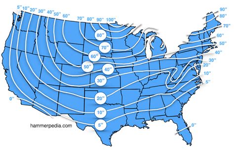 Frost Line Penetration Map In The U.S. - Hammerpedia