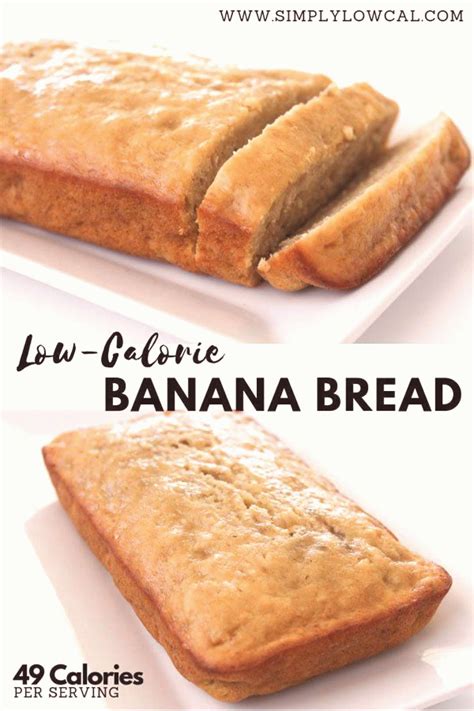 LowCalorie Banana Bread Easy cooctails | Low calorie recipes dessert, No calorie foods, Low ...