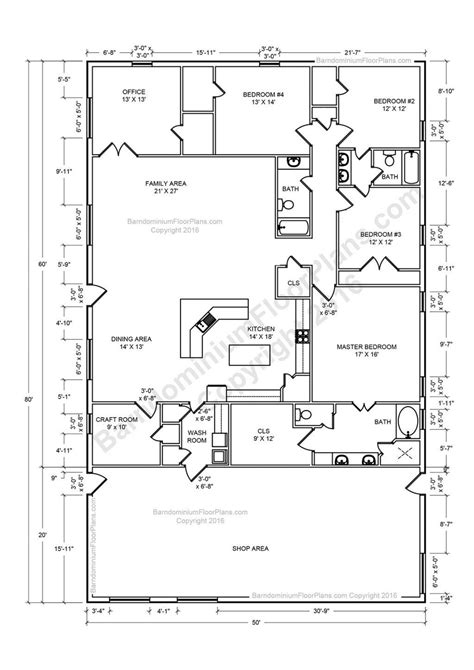 Plan Pole Barn Floor Plans 40X50 Metal Building Simple Pertaining To Endear 40 X 50 | Metal ...