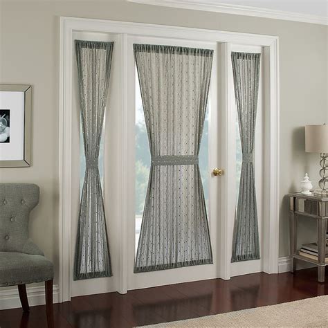 Crystal Brook Door Panel | Front door curtains, Front doors with windows, Window curtain designs