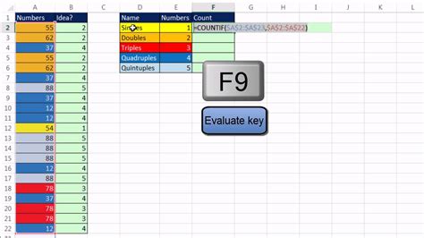 Excel Magic Trick 1092: Count Double, Triple, Quadruple, Quintuple Occurrences in Excel - YouTube