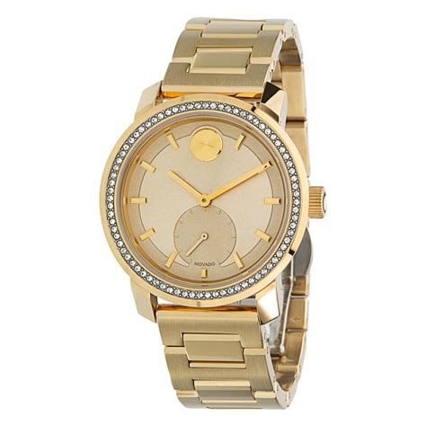 Movado 3600619 Womens Bold Gold Tone Quartz Watch