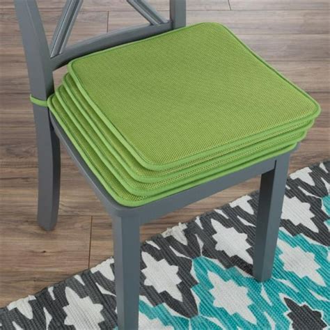 Lavish Home M892053 16 x 16 in. Square Chair Cushions Square Foam, Green - Set of 4 - Walmart ...