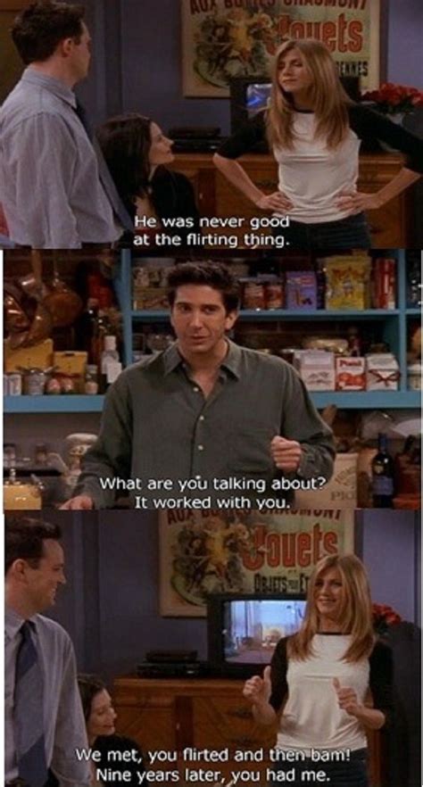 Friends - quote - ross and rachel - he was never good at the ... | Friends moments, Friend memes ...