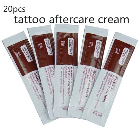 20Pcs/lot Tattoo Aftercare Cream Care Lotion Anti Scar Vitamin Ointment ...