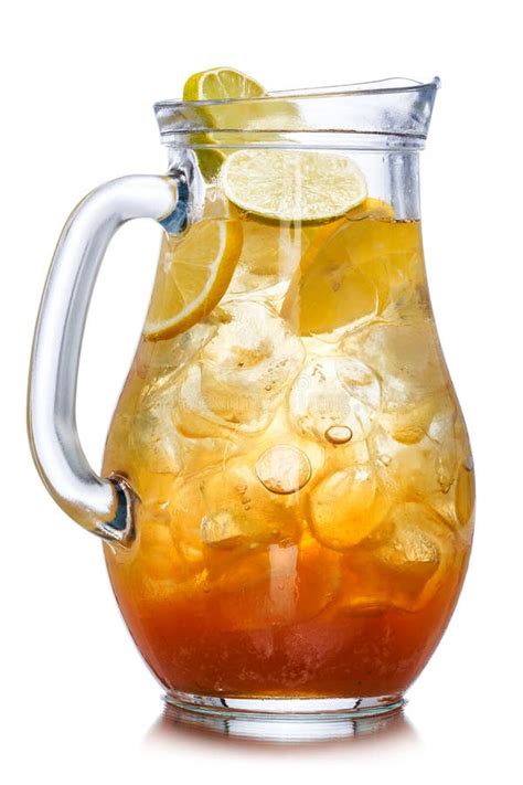 Iced tea in the pitcher stock photo. Image of refreshing - 44876398