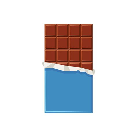 Chocolate bar vector isolated 13932654 Vector Art at Vecteezy