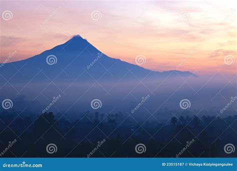 Mount Merapi Volcano Indonesia Stock Image - Image of pyroclastic ...