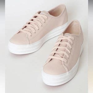 Keds Triple Kick Blush Leather Platform Sneakers - Gem