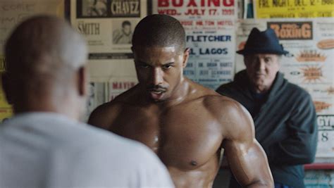 Michael B. Jordan dons 'Creed' gloves