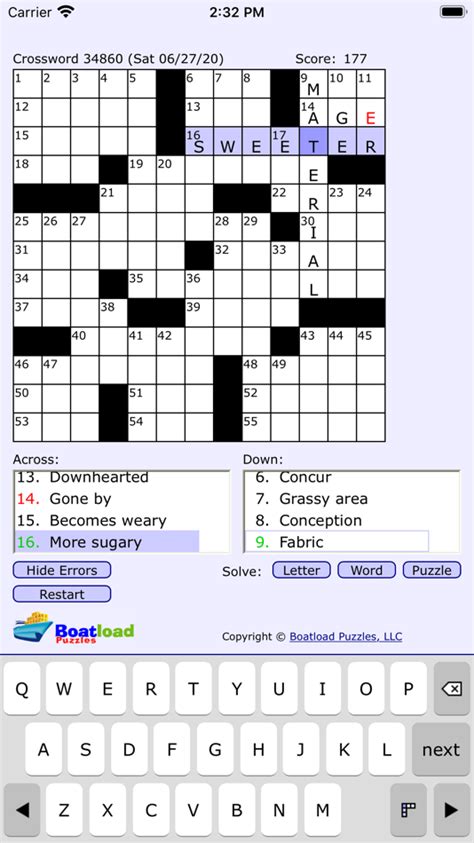 Boatload Crossword Puzzles Printable