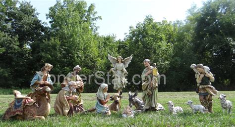 Large Outdoor Nativity Scene 6 pieces Joseph's Studio YonderStar