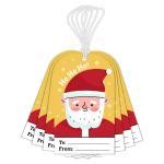 Festiko 6 Pcs Christmas Gift Tags (Design 4), Xmas Santa Gift Tags For Gift Wrap - JioMart