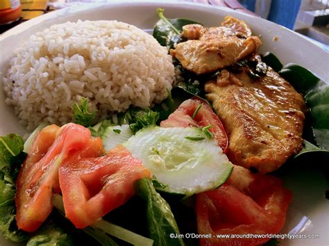 Panamanian Food. Fish, Meat, Plantains and Rice. | Around the World in Eighty Years