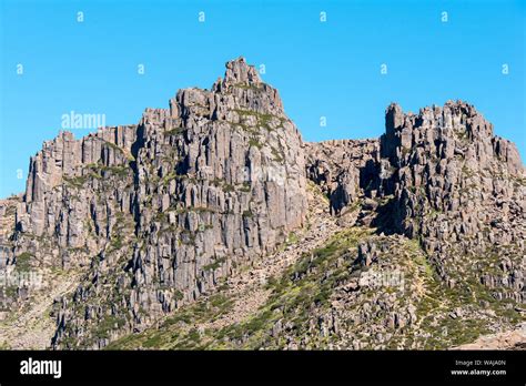 Australia, Tasmania, Cradle Mountain-Lake St Clair National Park. Mt Ossa highest peak in park ...