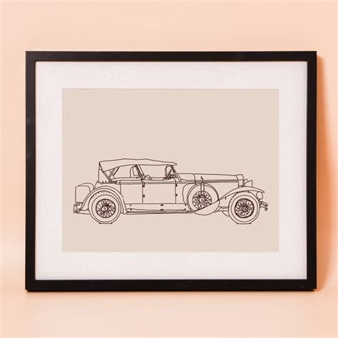 Printable A Classic Car Rolls-royce Phantom Outline Line - Etsy