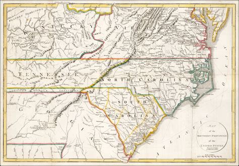 Map of the Southern Provinces of the United States . . .-20 Inch By 30 ...