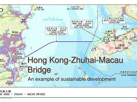 Map Of Hong Kong Zhuhai Macau Bridge