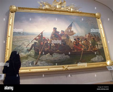 Washington Crossing the Delaware is an 1851 oil painting on canvas by Stock Photo: 64023881 - Alamy