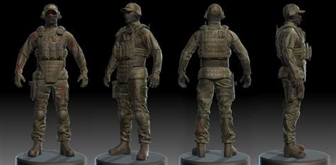 ArtStation - Escape From Tarkov. Usec. Cloth sculpting. Texturing. Face resculpting for ...